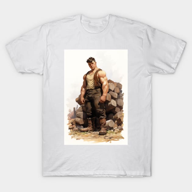 The Strongman T-Shirt by David Kincaid Art